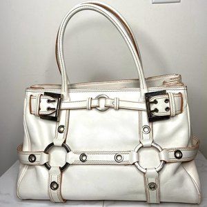 Vintage 2000s Luella White Leather Gisele Buckle … - image 1